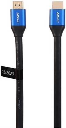 A.D NET POWER OF SPEED HDMI Cable 5 m PRIME 4K HDMI Cable 4K Ultra HD Supports 4K 60Hz, Ultra HD, 3D, 1080p, Ethernet and Audio Return