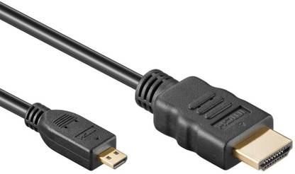 Omnivision HDMI Cable 1 m High-Speed Micro-HDMI to HDMI Cable (Not Micro-USB Cannot use with Mobile)