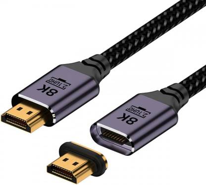 Tobo HDMI Cable 0.5 m Magnetic Connector 8K Type-A HDMI 2.1 Male to Straight Male Video Cable for Laptop HDTV 1144CC