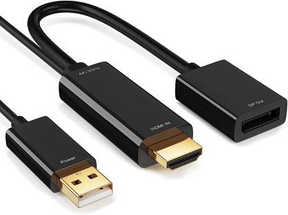 Mak World HDMI Cable 1.5 m HDMI to DisplayPort Cable Adapter PC, Laptop, Monitor, TV, Projector for Video