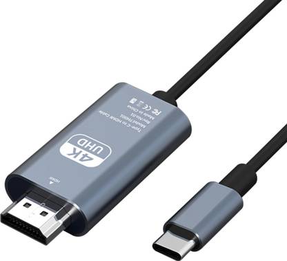 Verilux HDMI Cable 3 m Cable 4K@60Hz Type-C to HDMI HDR Cord Compatible with Mac