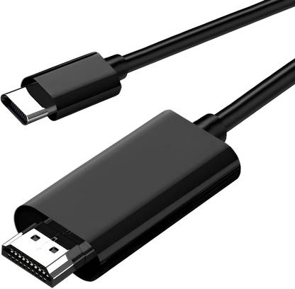 microware HDMI Cable 2 m USB C to HDMI Cable 6ft 4K for Monitor,MAC,iPad pro,MacBook air,Chromebook,TV