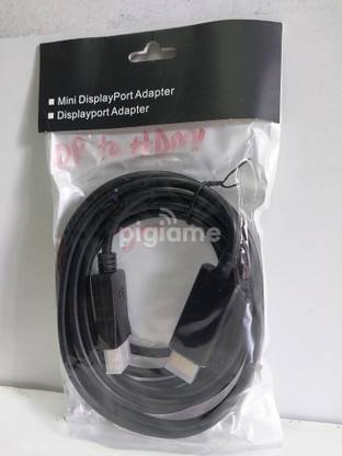 BALRAMA DP Display Port Male to Hdmi Male Cable Video Audio DP DisplayPort HDMI Adapter Media Streaming Device