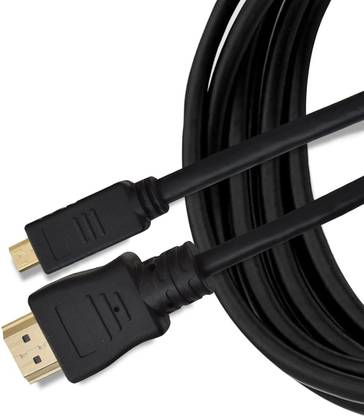 DEVBHOOMI HDMI Cable 1.8 m DB- Micro HDMI Type D to HDMI Cable for Portable Devices M/M (5 feet)-FM