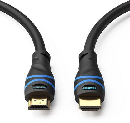 BlueRigger HDMI Cable 10.5 m Aluminium Alloy High Speed HDMI Cable with Ethernet - CL3 Rated for In-wall Installation - Supports 3D, 4K and Audio Return (35 Feet / 10.5 Meters)