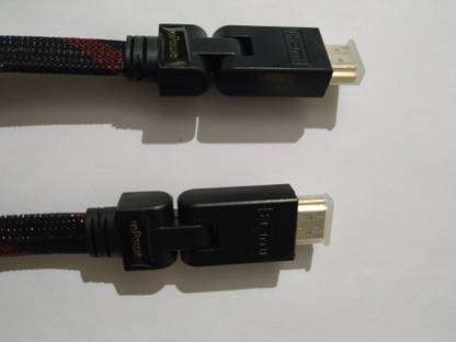 DEVBHOOMI HDMI Cable 3.05 m DB- 10 FEET LENGTH, 180DEGREE ROTATION HIGH DEFINTION MULTIMEDIA HDMI CABLE.
