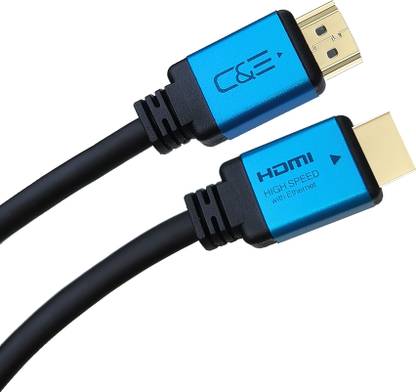 C & E HDMI Cable 1.83 m 6 ft Ultra 4K HDMI Cable 60Hz HDR, High Speed 18 Gbps 2.0 BLUE