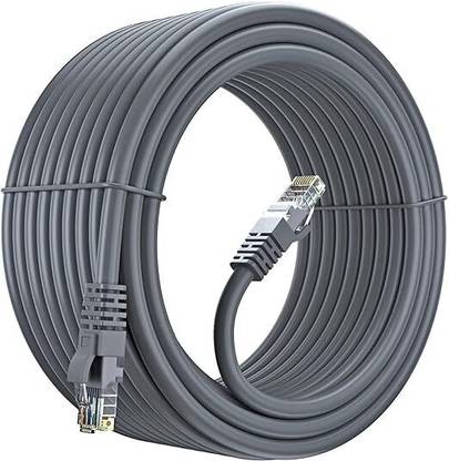 RAREGEAR LAN Cable 5 m LAN Cable with Gold Plated Connectors Supports Upto 1000Mbps Heavy Duty Outdoor Lan Cable Weatherproof/UV Resistant Ethernet Cable (5 Meter)