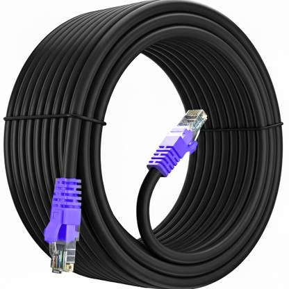 Sadow LAN Cable 50 m 50 Meter Outdoor Cat 6 High Speed Ethernet Cable Solid Internet Network Cable RJ45 Patch LAN Wire for Modem, Router, Switch, Server, ADSL