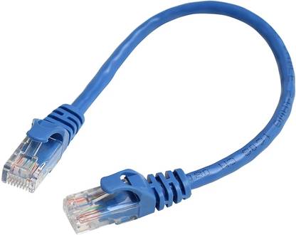 Red Champion LAN Cable 0.2 m RJ45 CAT6 Ethernet LAN Network Patch Cable -9inch Short Length