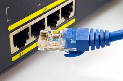 Red Champion LAN Cable 0.18 m RJ45 CAT6 Ethernet LAN Network Patch Cable -18 inch Short Length