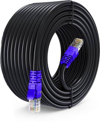 Sadow LAN Cable 20 m 20 Meter Cat6e Outdoor Ethernet Cable Lan Network Internet RJ45 Patch Cord