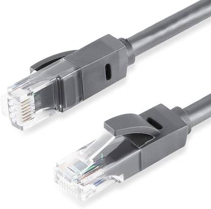 Techy-tech LAN Cable 3 m 3 Meter Cat 6 Lan Cable, High Speed Gigabit Internet Network RJ45 Ethernet Patch Cable