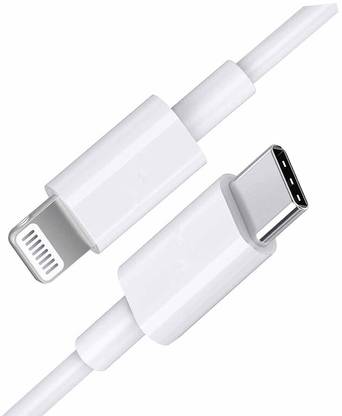 hirdesh Lightning Cable 1 m USB C TO LIGHTNING CABLE 1M WHITE