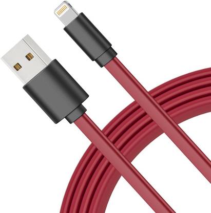 zbox Lightning Cable 1.5 m Copper Braiding USB to Lightning Flat Red Cable 1.5M