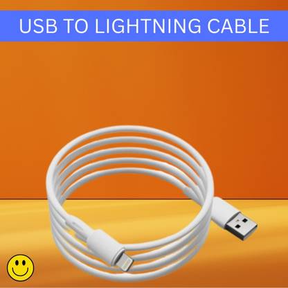 Clairbell Lightning Cable 1 m USB A to Lightning Cable, Charger Cable Compatible for iphone 11/12/13/14proK68