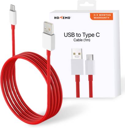 HOMEMO Lightning Cable 6 A 1 m Fast Charging USB to C Cable
