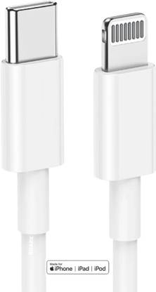RoarX Lightning Cable 1 m PVC 20W USB-C to Lightning Cable for Fast Charging 1 m Lightning Cable