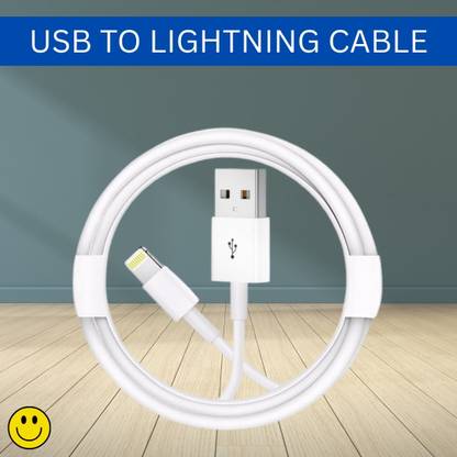 Clairbell Lightning Cable 1 m USB A to Lightning Cable, Charger Cable Compatible for iphone 11/12/13/14proL132