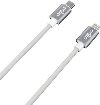 ODIO Lightning Cable 2 A 1 m Ultra Premium TPE Cable USB Type C to Lightening Premium Fast Charge and Sync Cable