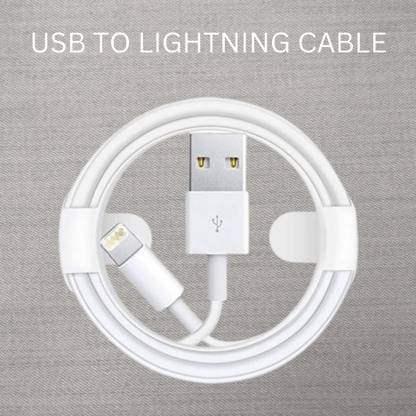 YAROH Lightning Cable 1 m USB A to Lightning Cable Fast Charger Compatible for iphone 11/12/13/14 proH73