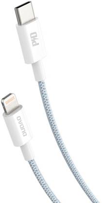 DUDAO Lightning Cable 5 A 1 m Tough Braided L6E 65W PD Type-C To Lightning Cable 65W PD Fast Charging and Data Transmission for Apple iPhone and iPad Tough Braided Cable