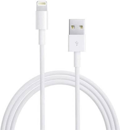 MAK Lightning Cable 2 A 1 m USB to Lightning Cable For Rapid Charging in iOS Devices