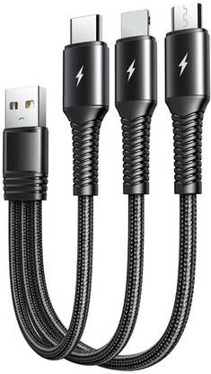 FKU Lightning Cable 12.5 m 3-In-1 Multi-Functional Usb Type C Cable For Charging Adapter, Smartphone