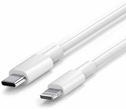 hirdesh Lightning Cable 1 m USB C TO LIGHTNING CABLE 1M WHITE