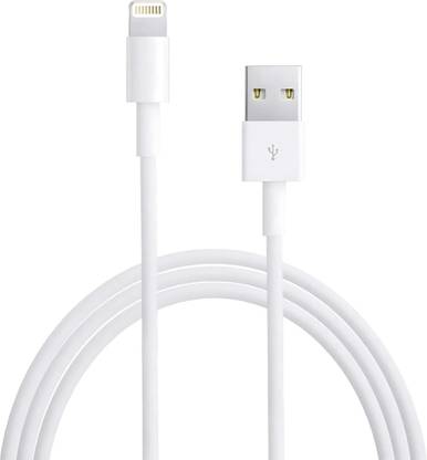 MAK Lightning Cable 2 A 1 m USB to Lightning Cable For Rapid Charging in iOS Devices