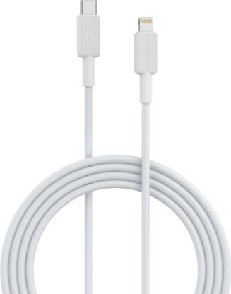 Portronics Lightning Cable 2 A 1 m Konnect Link CL Type C to 8PIN Fast Charging Cable