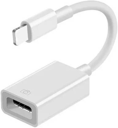 Eewe Lightning Cable 0.5 A 0.1 m Braided Shielding USB Adapter for iPad – OTG Cable for Flash Drive, MIDI, Card Reader