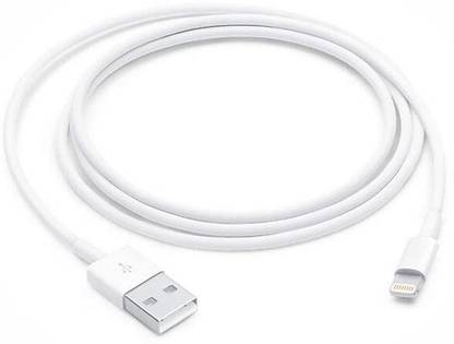 hirdesh Lightning Cable 1 m Lightning to USB Cable 1M WHITE