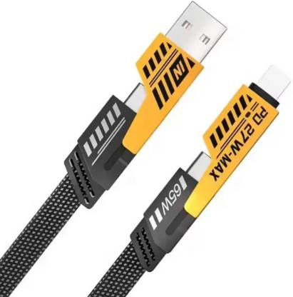 Chaebol Lightning Cable 1 m USB C Cable, 4-in-1 USB-C Cable, 66W C to C Cable Fast Charging Compatible