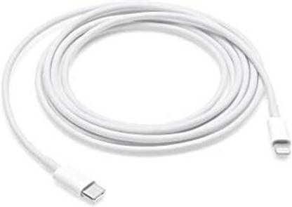 The Black Store Lightning Cable 1 m USB C To Lightning Cable for iPhone 14/13/12/11/X/XS/XR/8 - White