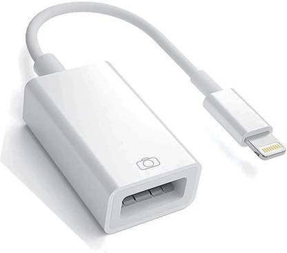 Velmi Lightning Cable 0.5 A 0.1 m Braided Shielding Lightning USB 3.0 OTG Adapter – Camera, Flash Drive, MIDI, Mouse, Card Reader