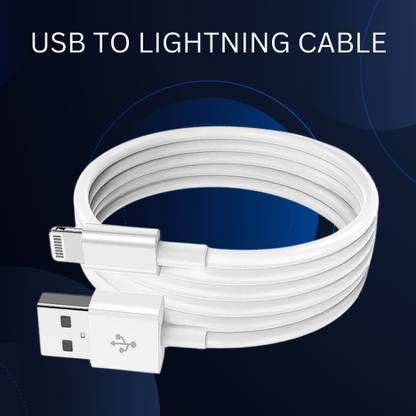 SACRO Lightning Cable 1 m USB A to Lightning Cable Fast Charger Compatible for iphone 11/12/13/14 proF190