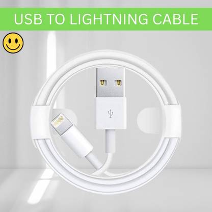 SACRO Lightning Cable 1 m USB A to Lightning Cable Fast Charger Compatible for iphone 11/12/13/14 proQ294