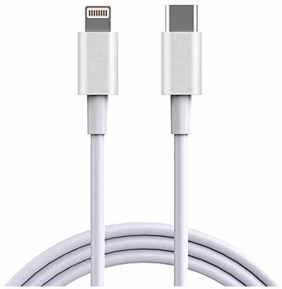 hirdesh Lightning Cable 1 m USB C TO LIGHTNING CABLE 1M WHITE