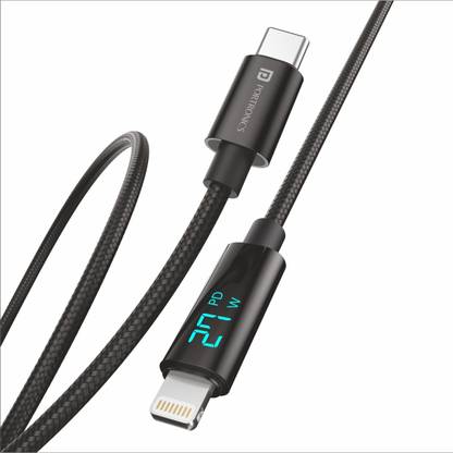 Portronics Lightning Cable 3 A 1.2 m