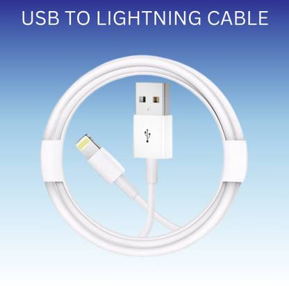 YAROH Lightning Cable 1 m USB A to Lightning Cable Fast Charger Compatible for iphone 11/12/13/14 proJ54