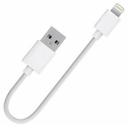 TEQGO Lightning Cable 2 A 0.2 m Short Type LIGHTNING to USB Charging and Data Sync Power Bank Cable