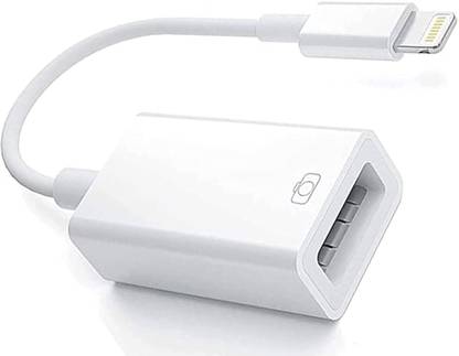 Velmi Lightning Cable 0.5 A 0.1 m Braided Shielding USB OTG Cable Adapter for iOS – Supports Camera, MIDI, USB Drive, and More