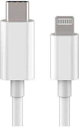 hirdesh Lightning Cable 1 m USB C TO LIGHTNING CABLE 1M WHITE