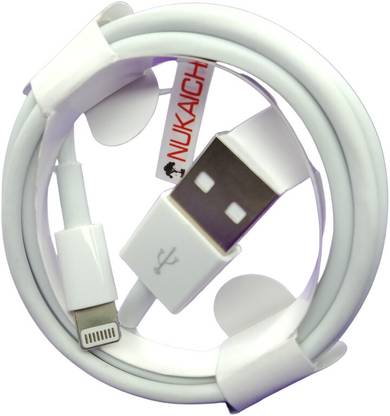 NUKAICHAU Lightning Cable 2 A 0.94 m Copper Braiding White Lightning cable for iPhones, iPads, Airpods & iPods