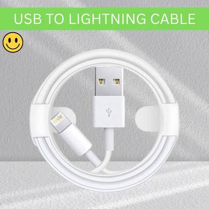 SACRO Lightning Cable 1 m USB A to Lightning Cable Fast Charger Compatible for iphone 11/12/13/14 proQ198