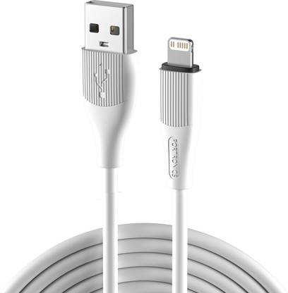 Portronics Lightning Cable 1 m Silklink 3A USB to 8 Pin Fast charging Cable for Lightning Devices, Premium Silicon Cable