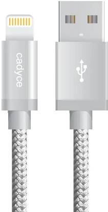 CADYCE Lightning Cable 1.2 m CADiUM Silver USB Sync Cable Lightning
