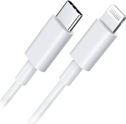 MOBIZAC Lightning Cable 2.4 A 1 m Silicone Type C to Lightning Fast Charging Cable for 13/12/11/10/XR/Xs/XsMax/X/8 Plus/8/7