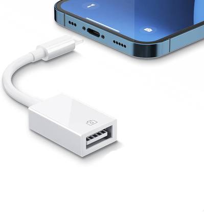 Hespa Lightning Cable 0.5 A 0.1 m Braided Shielding 8 Pin to USB OTG Camera Adapter for X Max 11 8 7 6 Plus iPad Air Mini